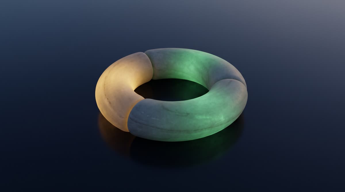 A smooth stone ring with one third in gold and two thirds in emerald light — the wasiyya bequest beside the fixed inheritance shares